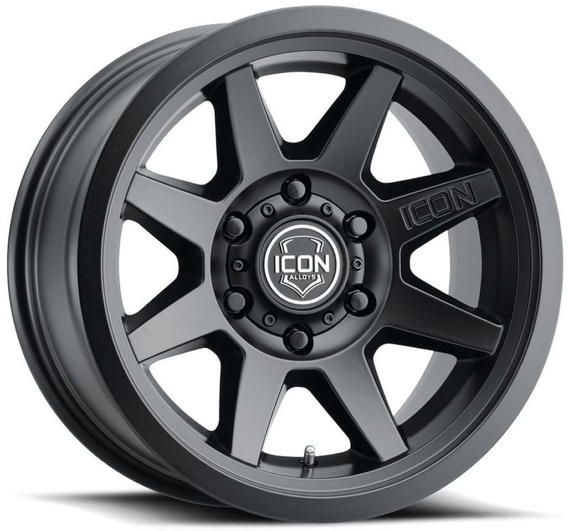 17x8.5 icon rebound slx satin black 6x5.5/139.7 25mm