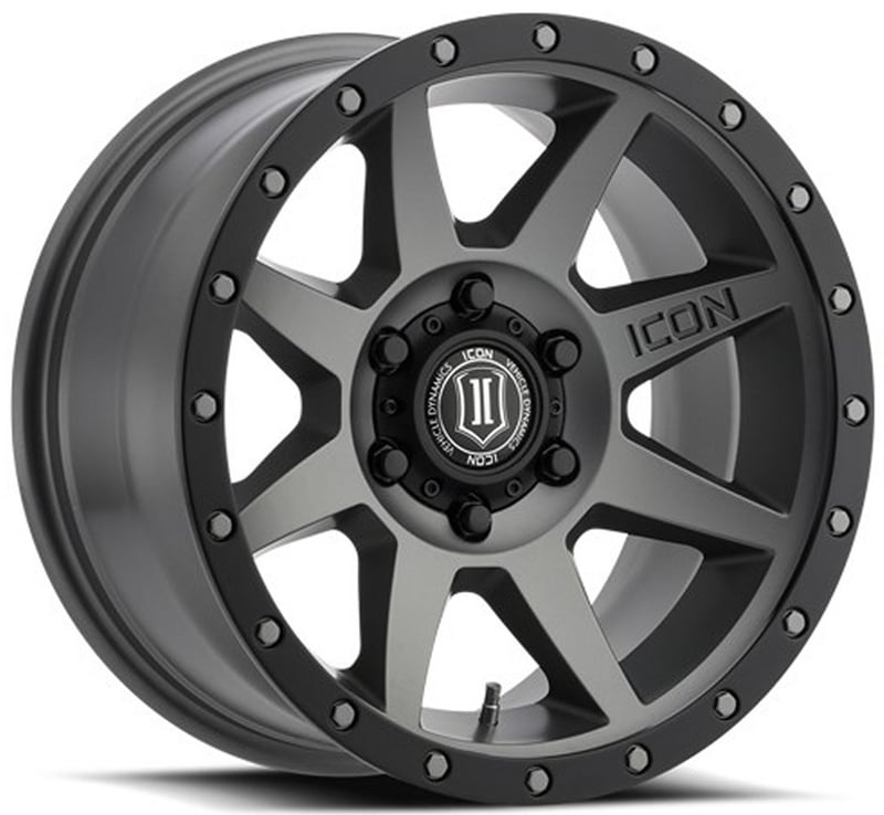 17x8.5 icon rebound titanium (6 lug) 6x135 6mm