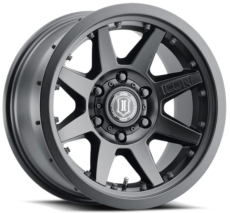 17x8.5 icon rebound pro satin black 5x150 25mm