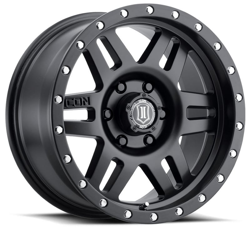 17x8.5 icon six speed satin black (6 lug) 6x135 6mm