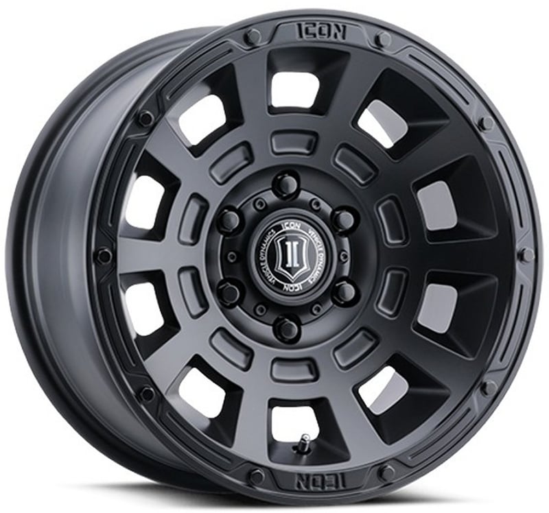 17x8.5 icon thrust satin black 6x5.5/139.7 25mm