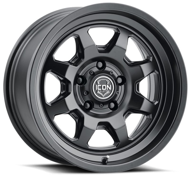 17x8.5 icon nuevo satin black 6x120 0mm
