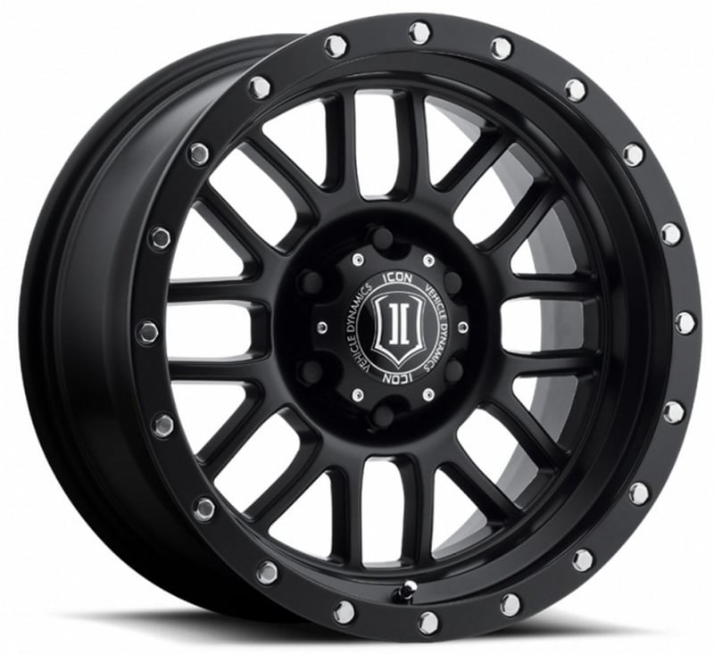 17x8.5 icon alpha satin black (6 lug) 6x5.5/139.7 0mm