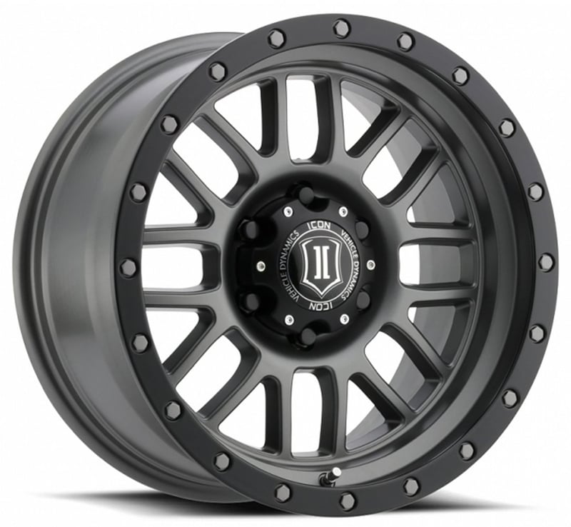 17x8.5 icon alpha titanium (6 lug) 6x5.5/139.7 0mm