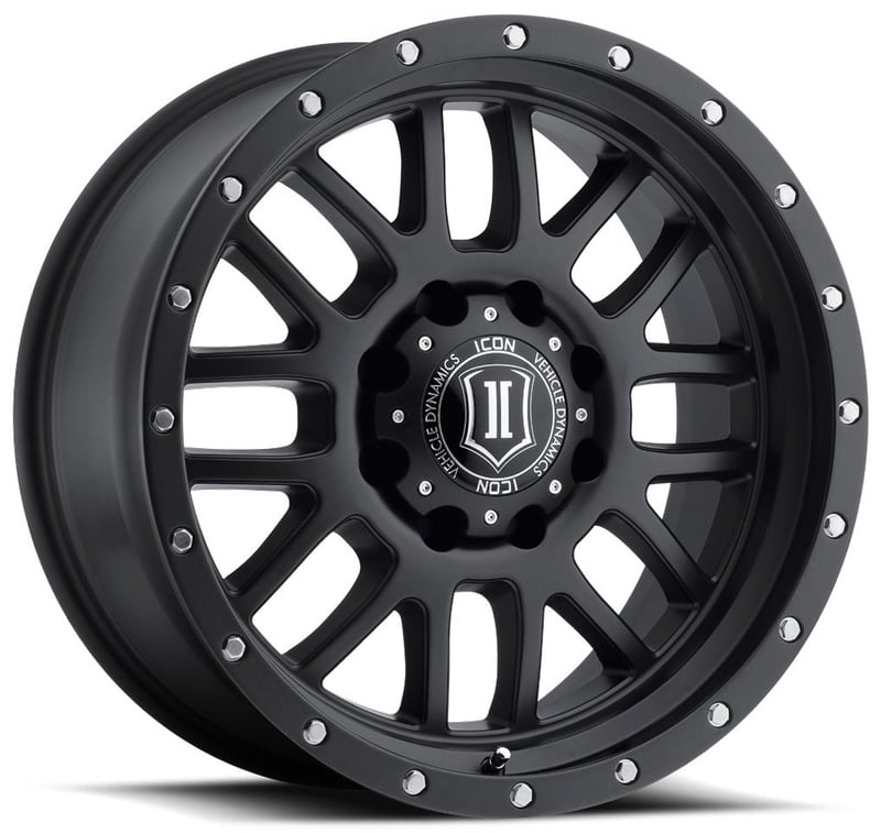 20x9 icon alpha satin black (8 lug) 8x180 12mm