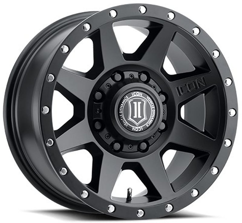 20x9 icon rebound satin black (8 lug) 8x180 12mm