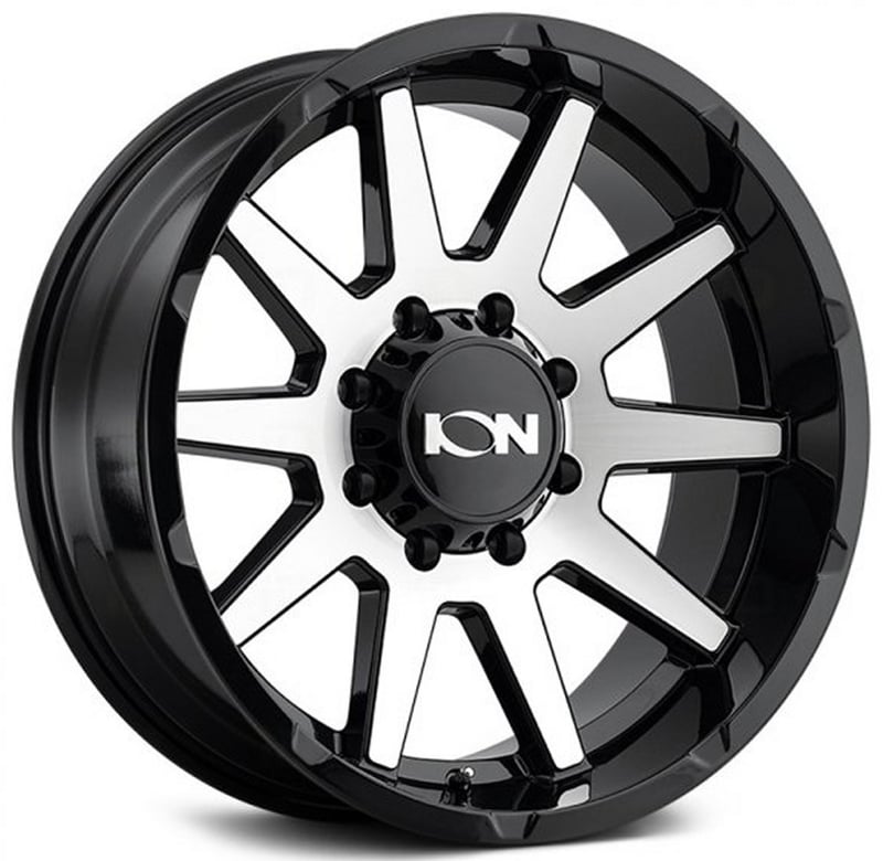 (clearance - no returns) 20x10 ion alloy 143 gloss black w/ machined face 6x135 -19mm