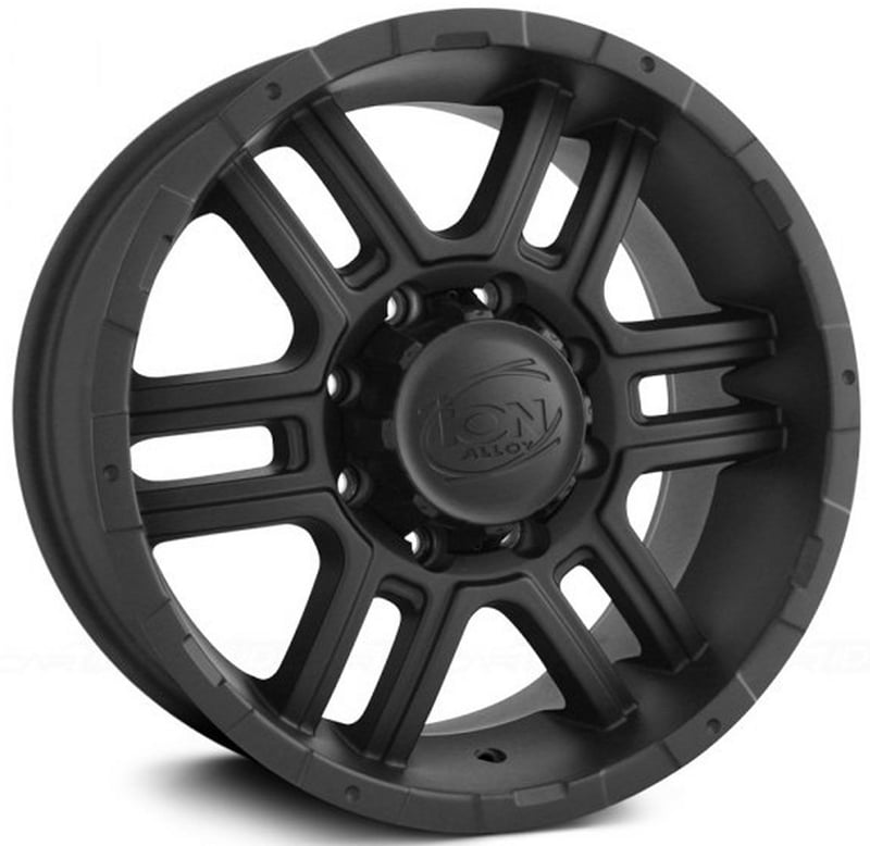 (clearance - no returns) 17x8 ion alloy 179 matte black 6x5.5/139.7 10mm