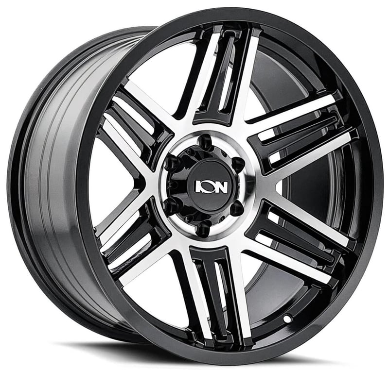 (clearance - no returns) 17x9 ion alloy 147 gloss black machined 6x135 0mm