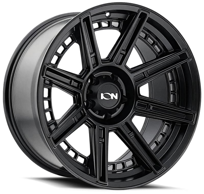 20x10 ion alloy 149 matte black 8x6.5/165 -24mm