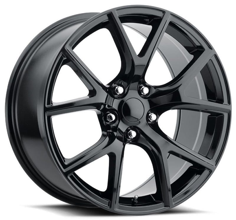 20x9 jeep trackhawk replica wheel gloss black fr75 5x5/127 35mm
