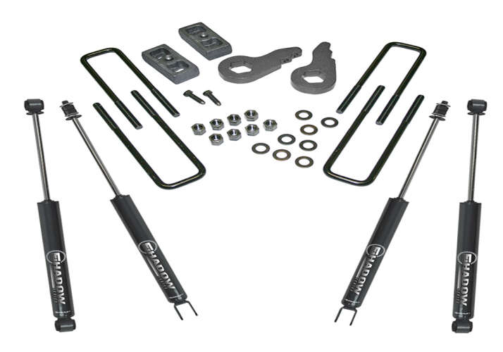 superlift 99-06 chevy silv/gmc sierra 1500 4wd 2.5in lift kit w/ superlift shocks k1000