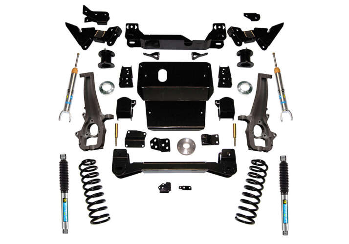 superlift 12-18 dodge ram 1500 4wd 6in lift kit w/ bilstein front struts & rear shocks k1020b