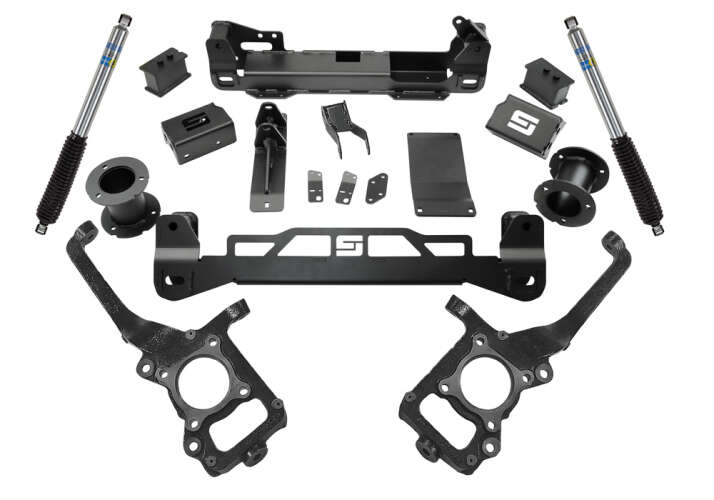 superlift 21-22 ford f-150 4wd 6in lift kit w/bilstein 5100 series rear shocks k130b
