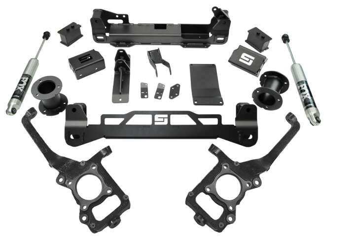 superlift 2021 ford f-150 4wd 6in lift kit w/fox 2.0 rear shocks k130f