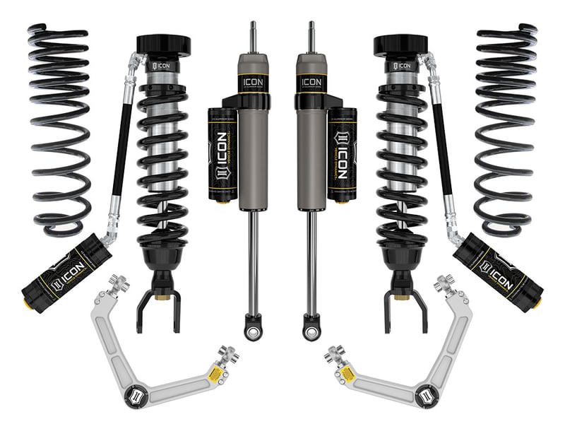 icon 2019-2023 ram 1500, 2-3" lift, stage 3 suspension system, billet uca k213113
