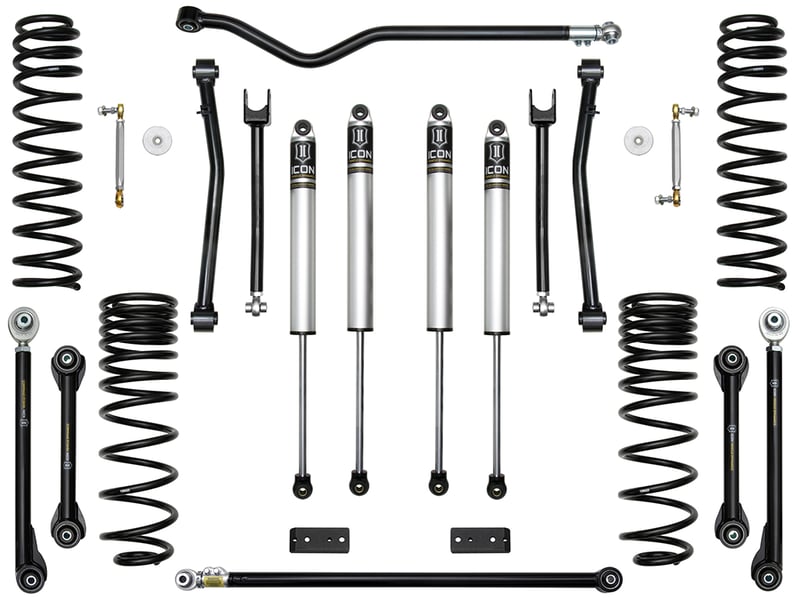 icon 20-up jeep gladiator 2.5" stage 5 suspension system (tubular) k22105t