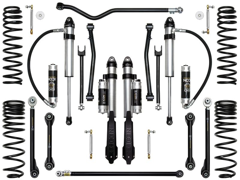icon 20-up gladiator 2.5" stage 8 suspension system (tubular) k22108t