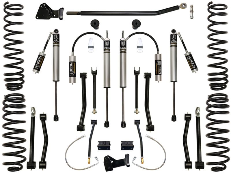 icon 07-18 jeep jk 4.5" stage 2 suspension system k24002