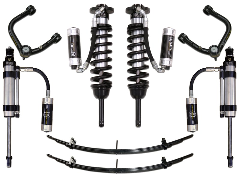 icon 2005-2015 toyota tacoma 0-3.5" lift/2016-2023 tacoma 0-2.75" lift, stage 7 suspension system, tubular uca k53007t