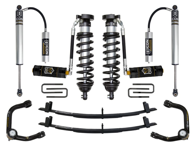 icon 1995.5-04 toyota tacoma, 0-3" lift, stage 5 suspension system, tubular uca k53015