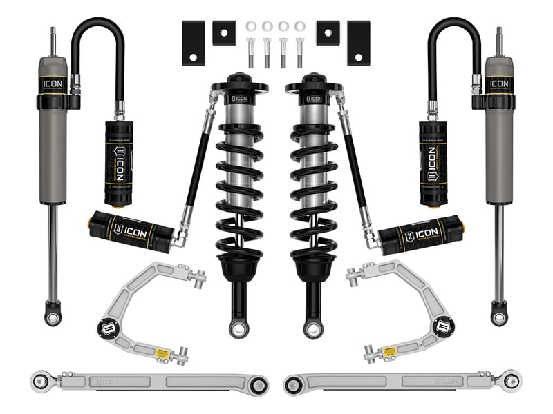 icon 2022-2025 toyota tundra, 1.25-3.5" lift, stage 8, 2.5 suspension system, billet k53198