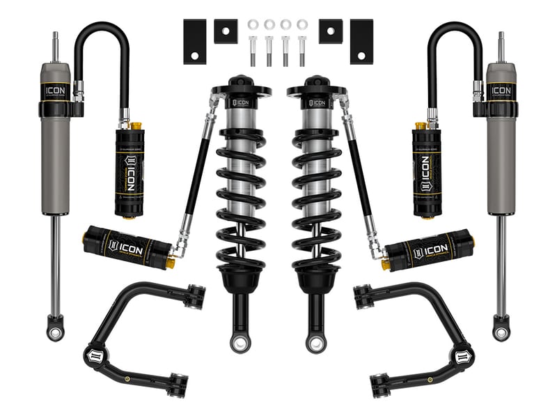icon 2022-2025 toyota tundra, 2-3.5" lift, stage 9, 2.5 suspension system, tubular k53199t