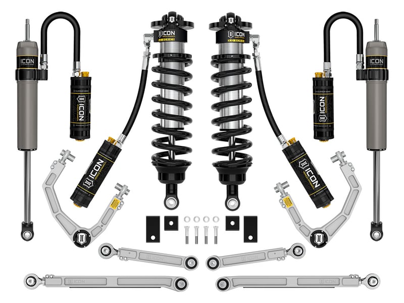 icon 2022-2025 toyota tundra, 1.25-3.25" lift, stage 1, 3.0 suspension system, billet k53211