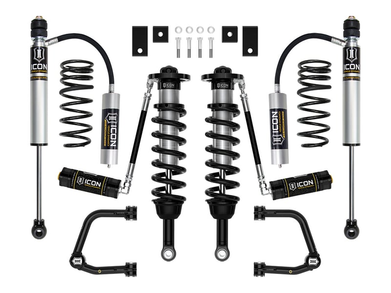 icon 2023-2025 toyota sequoia, 3-4.5" lift, stage 6 suspension system, tubular k53236t