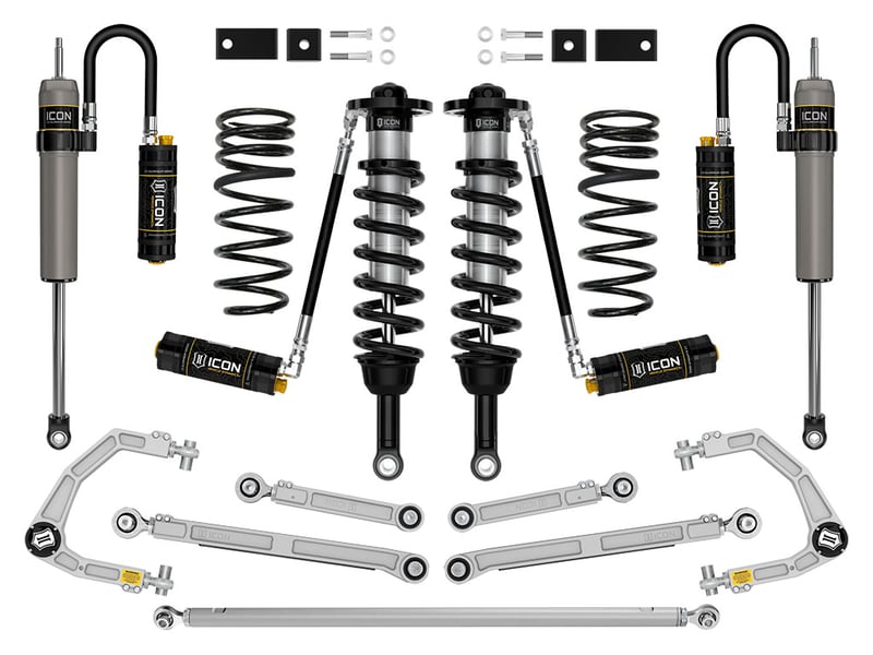 icon 2023-2024 toyota sequoia, 3-4.5" lift, stage 10 suspension system, billet, trd k53240s