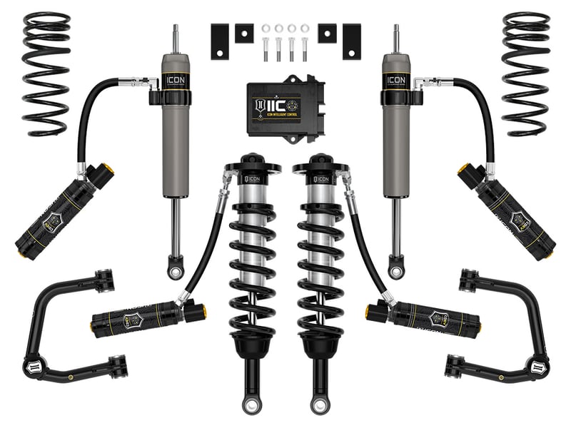 icon 2023-2024 toyota sequoia, 3-4.5" lift, stage 11 suspension system, tubular k53241t