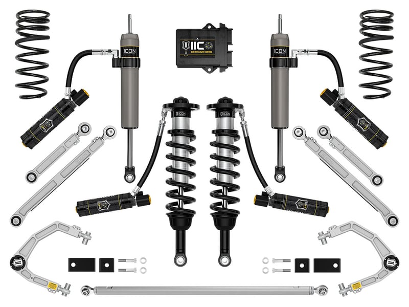 icon 2023-2024 toyota sequoia, 3-4.5" lift, stage 12 suspension system, billet k53242
