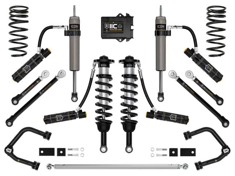 icon 2023-2024 toyota sequoia, 3-4.5" lift, stage 12 suspension system, tubular k53242t
