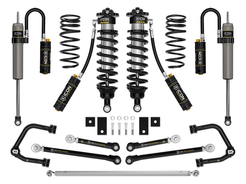 icon 2023-2024 toyota sequoia, 3-4.25" lift, stage 1 3.0 suspension system, tubular k53251t