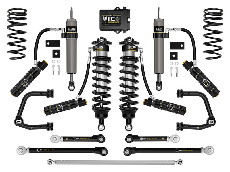 icon 2023-2024 toyota sequoia, 3-4.25" lift, stage 3 3.0 suspension system, tubular k53253t
