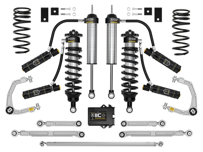 icon 2023-2024 toyota sequoia, 3-4.25" lift, stage 4 3.0 suspension system, billet k53254