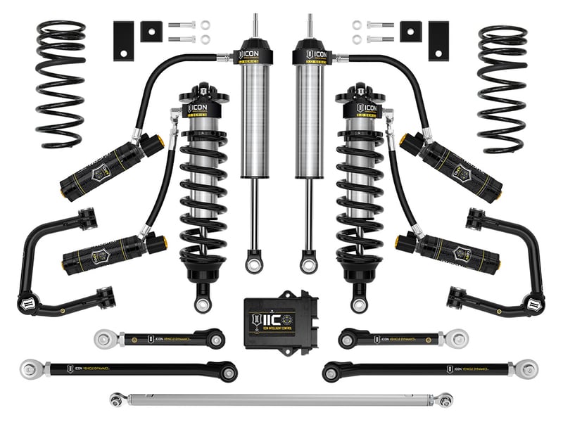 icon 2023-2024 toyota sequoia, 3-4.25" lift, stage 4 3.0 suspension system, tubular k53254t