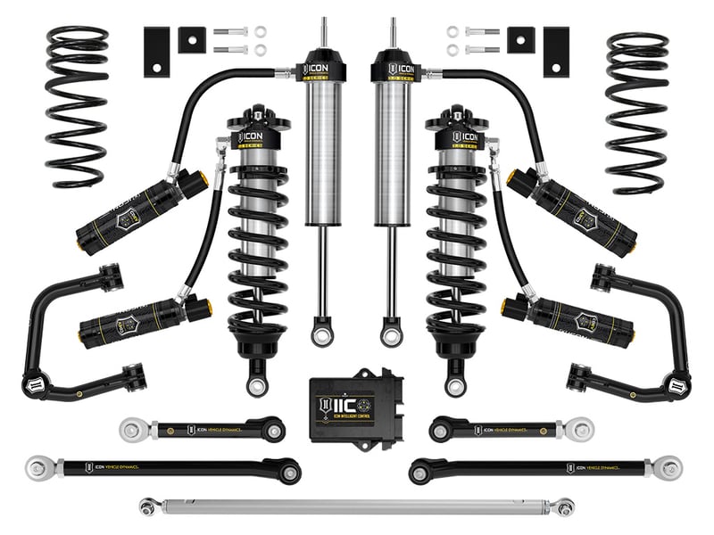 icon 2023-2024 toyota sequoia, 3-4.25" lift, stage 4 3.0 suspension system, tubular, trd k53254ts
