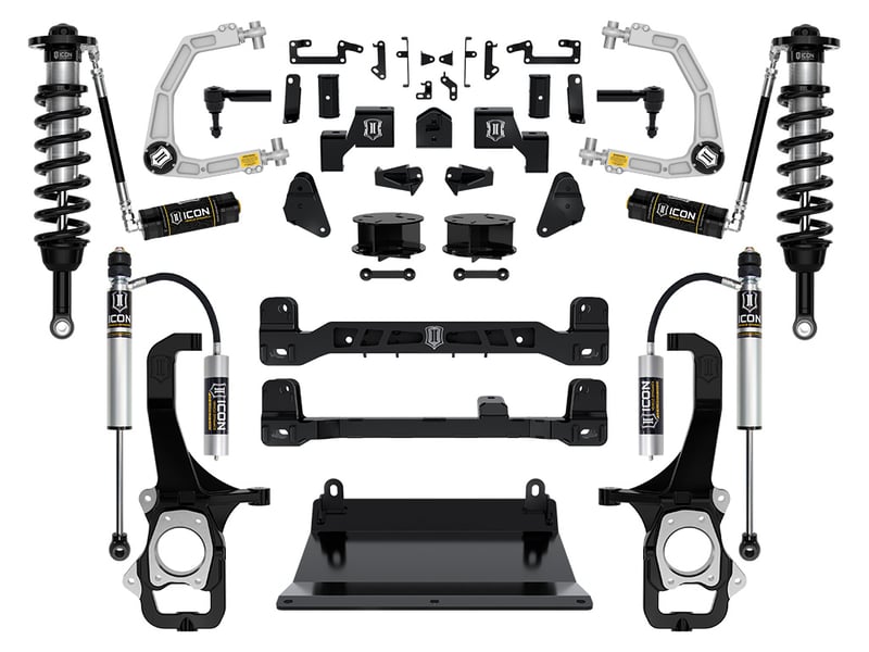icon 2022-2024 toyota tundra, 6" lift, stage 3 suspension system, billet k53273