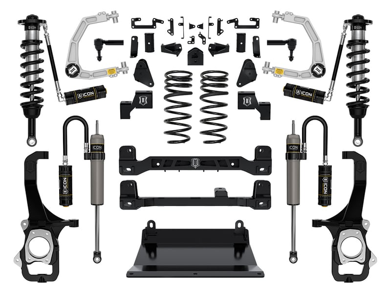 icon 2022-2024 toyota tundra, 6" lift, stage 4 suspension system, billet k53274