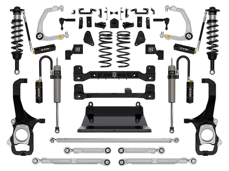 icon 2022-2024 toyota tundra, 6" lift, stage 7 suspension system, billet k53277