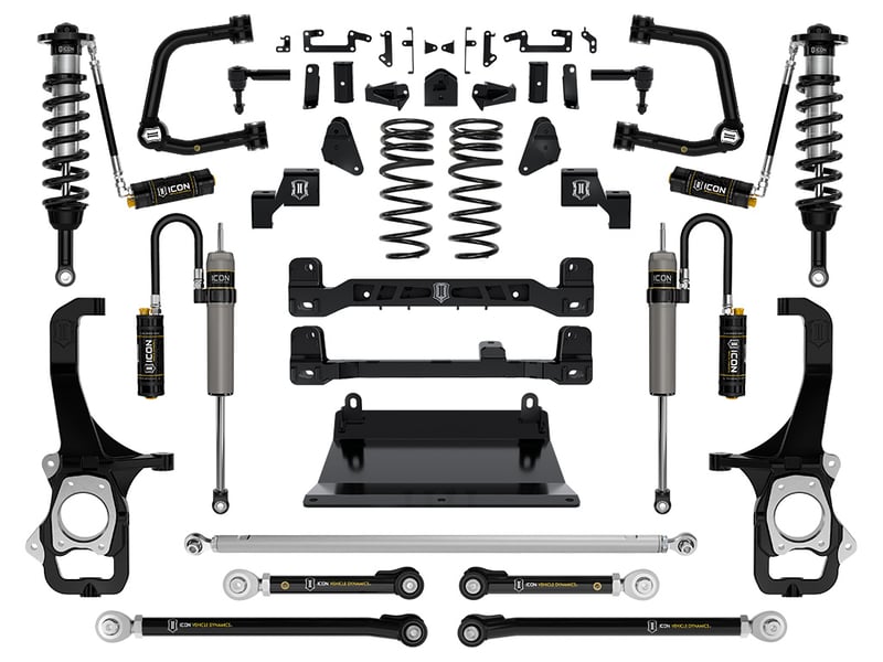 icon 2022-2024 toyota tundra, 6" lift, stage 7 suspension system, tubular k53277t