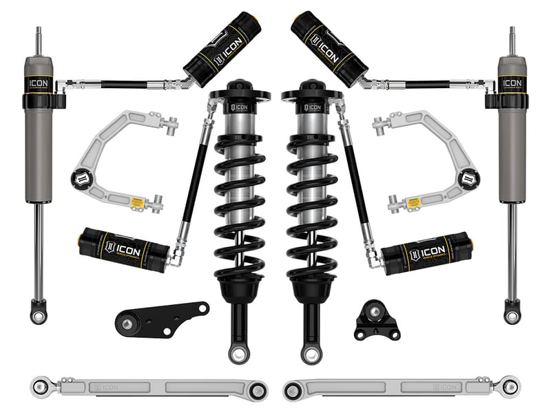icon 2024-2025 toyota tacoma 1.25-3" lift, stage 7 suspension system, billet k53297