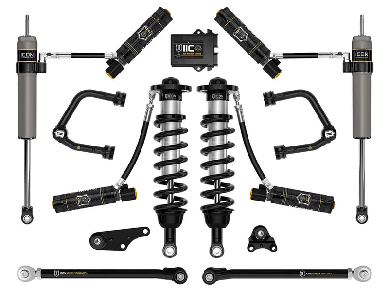 icon 2024-2025 toyota tacoma 1.25-3" lift, stage 10 suspension system, tubular k53300t