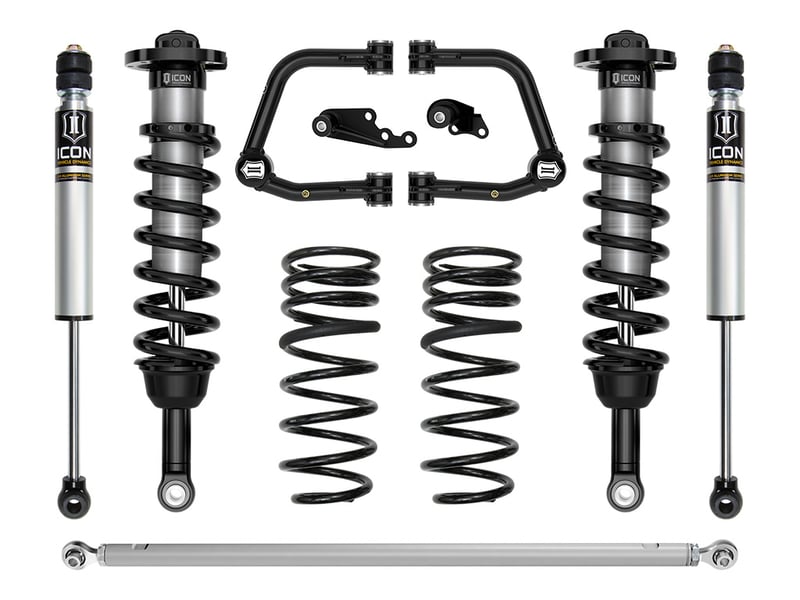 icon 2024 lexus gx550, 1.25-3" lift, stage 3 suspension system, tubular k53353t