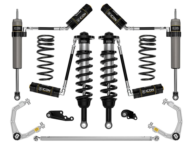 icon 2024 lexus gx550, 1.25-3" lift, stage 6 suspension system, billet k53356