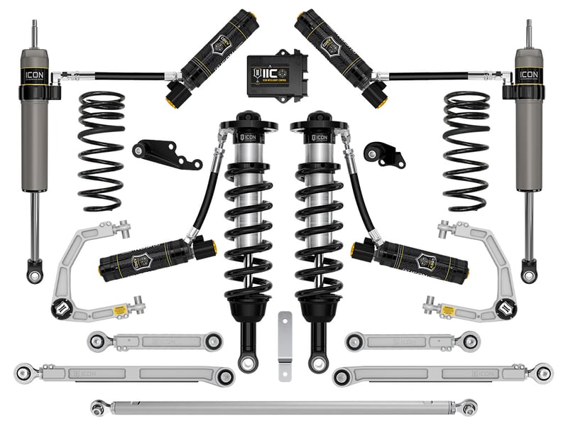icon 2024 lexus gx550, 1.25-3" lift, stage 10 suspension system, billet k53360