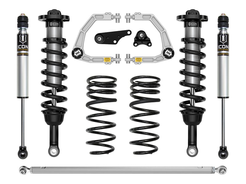 icon 2024 toyota land cruiser 250 series, 1.25-3" lift, stage 3 suspension system, billet k53363