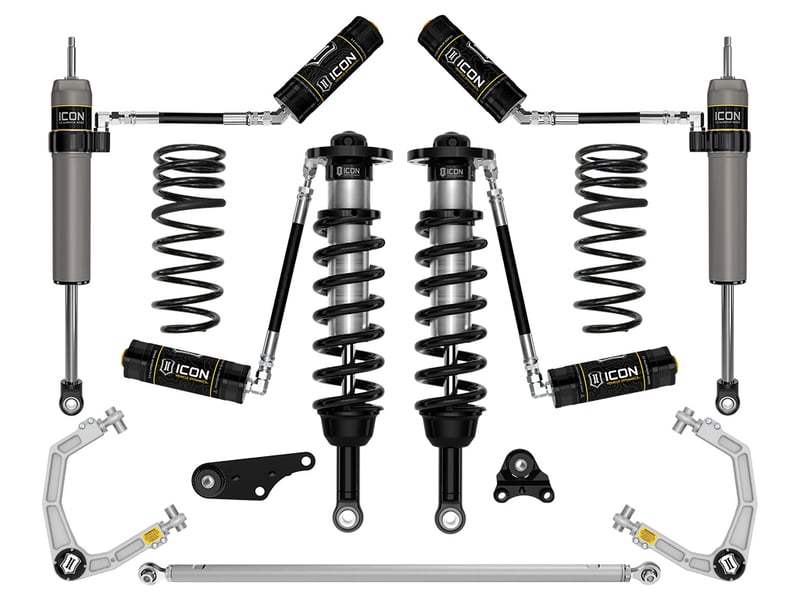 icon 2024 toyota land cruiser 250 series, 1.25-3" lift, stage 6 suspension system, billet k53366