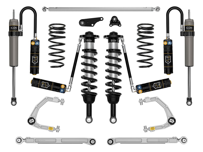 icon 2024 toyota land cruiser 250 series, 1.25-3" lift, stage 8 suspension system, cdxs, billet k53368d